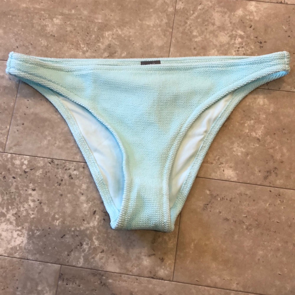 aerie light blue bikini bottoms medium.